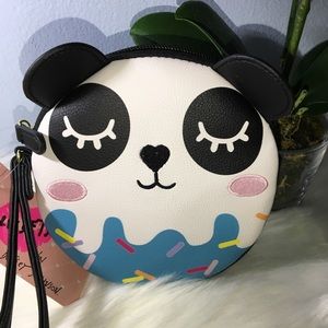 Betsey Johnson Panda Sprinkles Coin purse/Wristlet